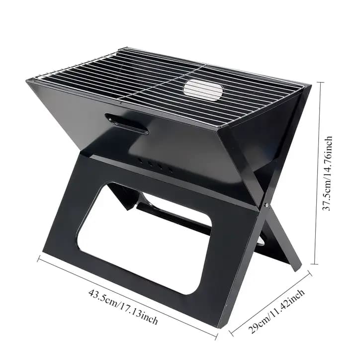 Grill de Barbecue extérieur Portable pliable Camping pique-nique Stable en forme de X gril à rôtir a