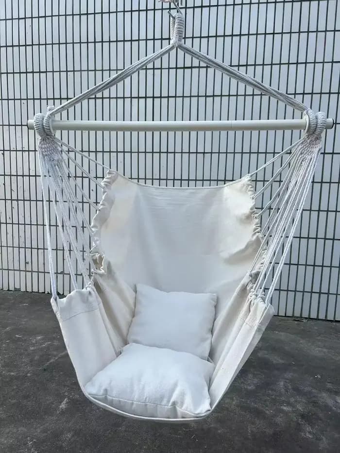 1pc loisirs tissu hamac chaise extérieure balançoire chaise hamac dortoir hamac chaise Anti renverse