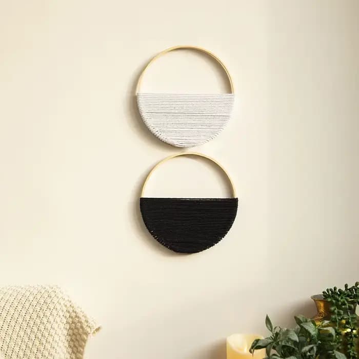 2 pièces macramé tenture murale tissé Boho décoration murale Art Chic bohème décorations pour la mai