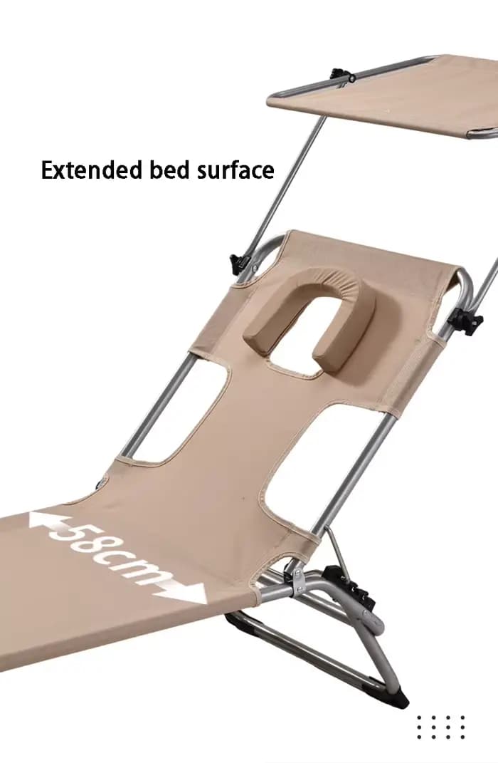 Chaise longue professionnelle d'extérieur pour bronzer