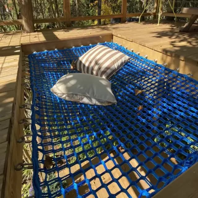 Hamac d'escalade suspendu en plein air, sol suspendu, filet de bricolage, filet de lit pour enfants