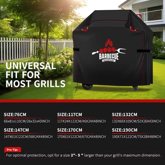 【Housse de barbecue Ry Red Line】Housse de barbecue d'extérieur