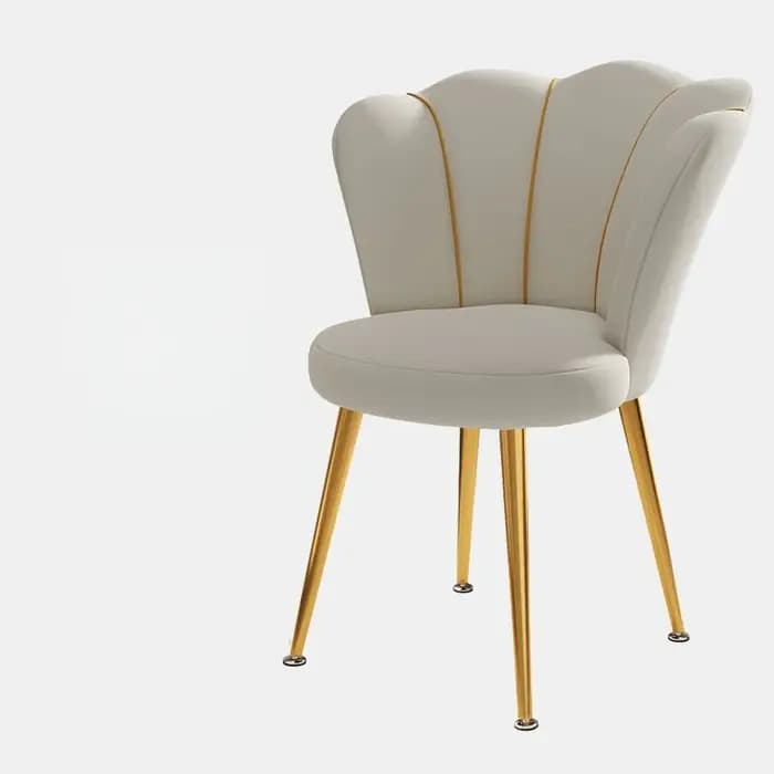 Chaise de maquillage nordique design avec dossier