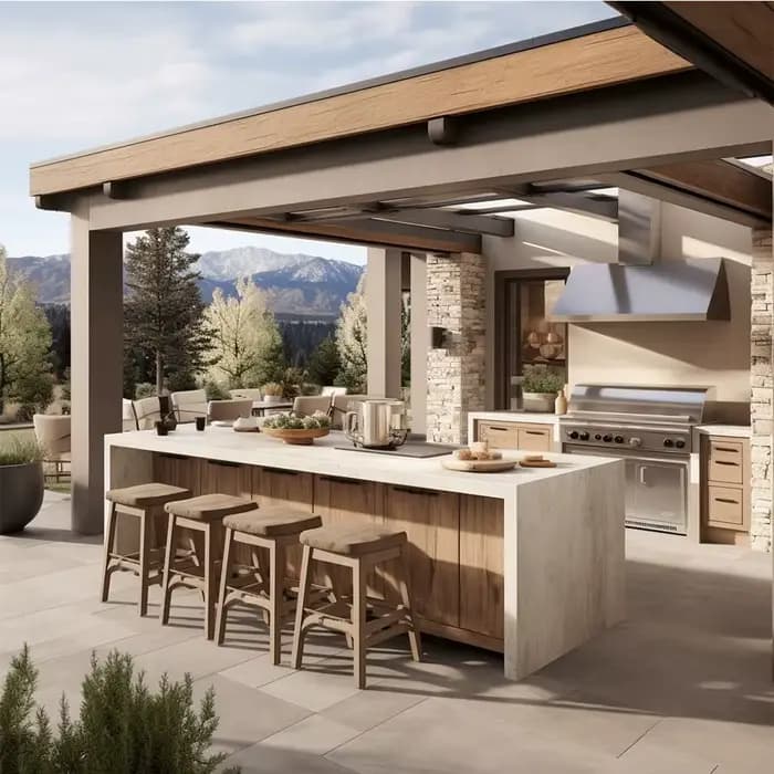 Barbecue en acier inoxydable 2025 pour l'extérieur, îlot de cuisine BBQ intégré, idéal pour l'Australie