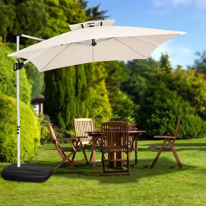Parasol de jardin Commercia personnalisé, Parasol romain en porte-à-faux pour Patio, extérieur, Prem