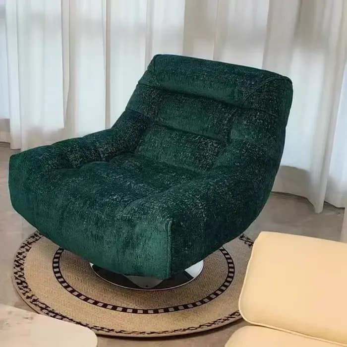 Fauteuil pivotant en chenille de luxe italien