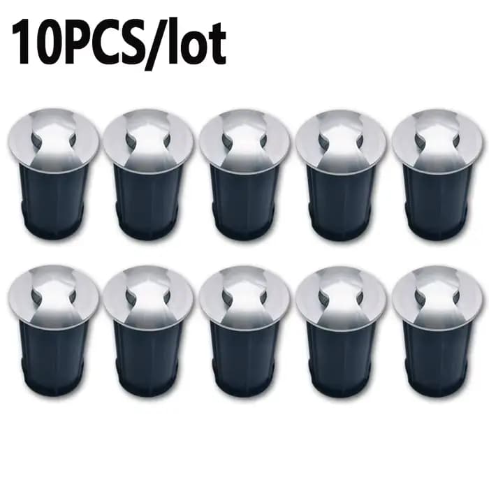 10 pièces LED lumière souterraine 5W 3W COB lampadaire extérieur sol Spot paysage jardin carré chemi