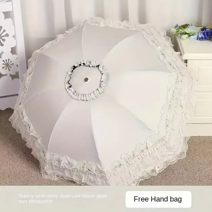 Parasol en dentelle vintage Protection UV Parapluie pliant