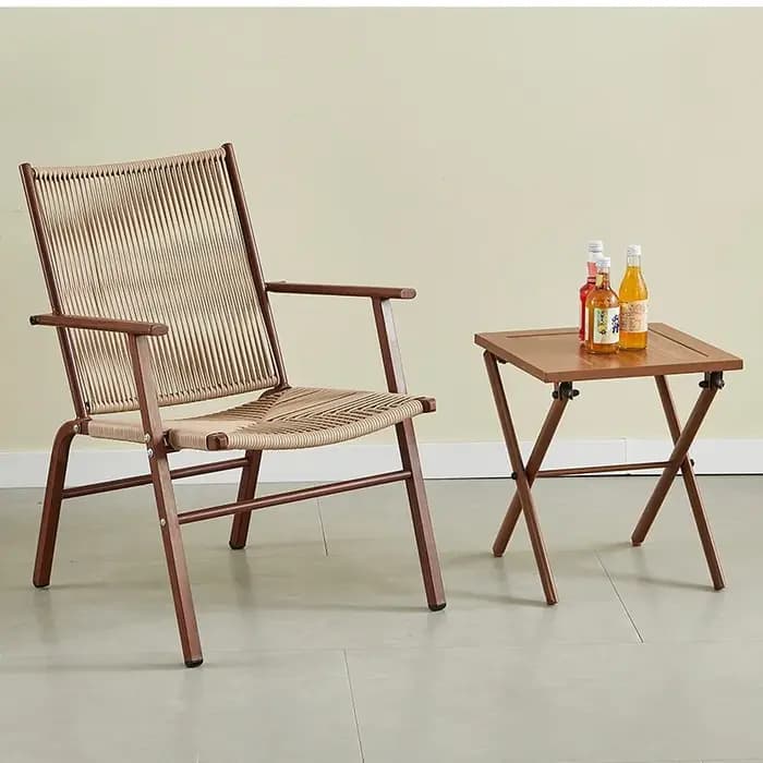 Combinaison table et chaise d'extérieur pour balcon