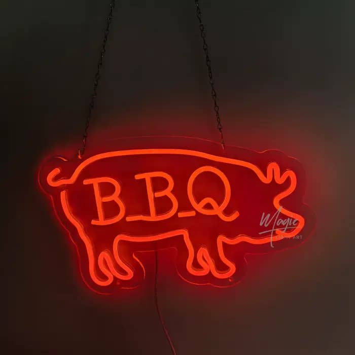 Enseignes néon BBQ pour décoration murale