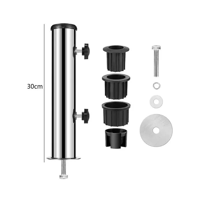 Support de base de parasol en acier robuste avec pince de fixation de rechange pour quais