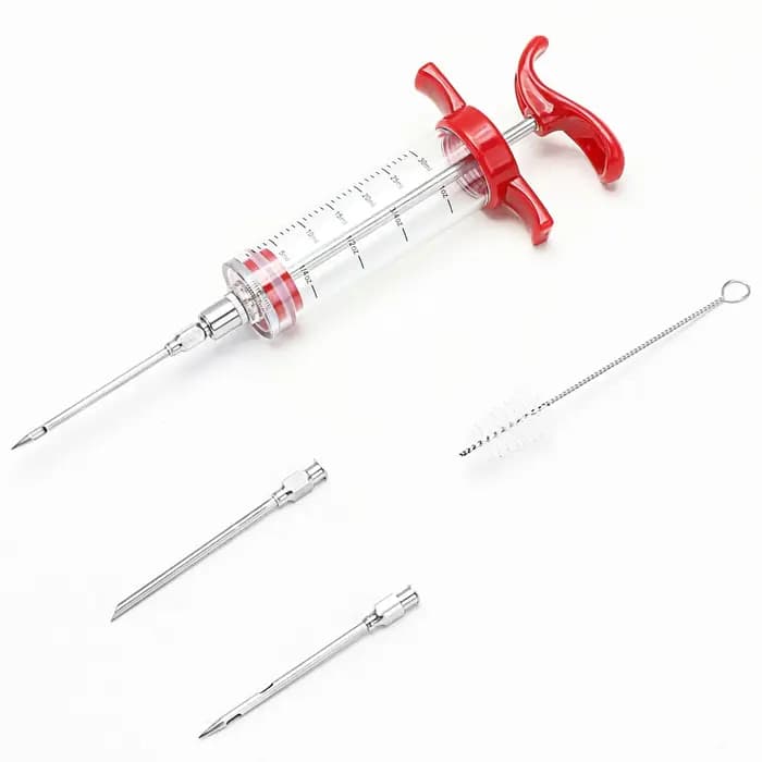 Kit de seringue d'injecteur de viande en acier inoxydable