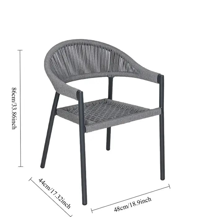Chaise de salle à manger intérieure et extérieure Simple