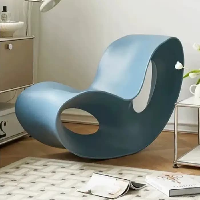 Chaise de détente moderne Design fauteuil à bascule en plastique canapé paresseux polyéthylène Voido