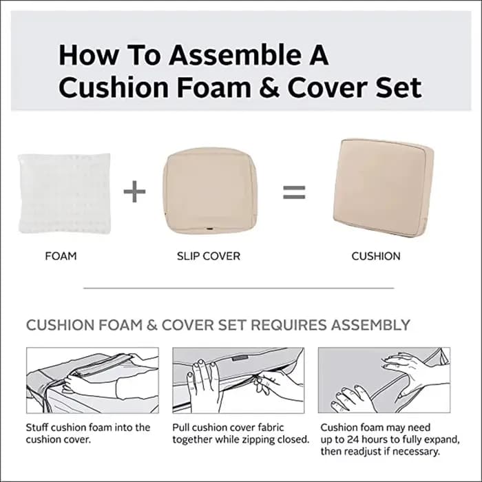 Housse de canapé imperméable pour coussin de jardin