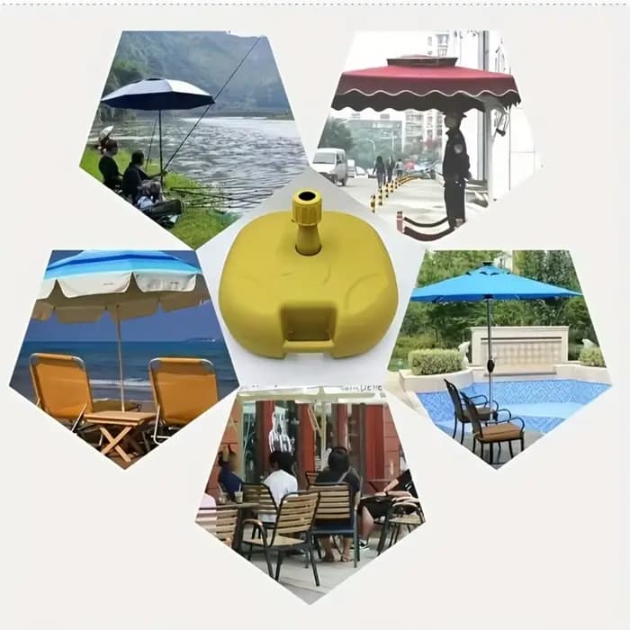 Support de parasol d'extérieur portable lesté pour jardin