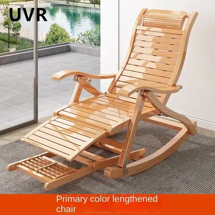 UVR-Chaise à Bascule Pliante pour Adulte, Fauteuil de Salon, Lit, Bureau, Pause Déjeuner, Sieste, Do