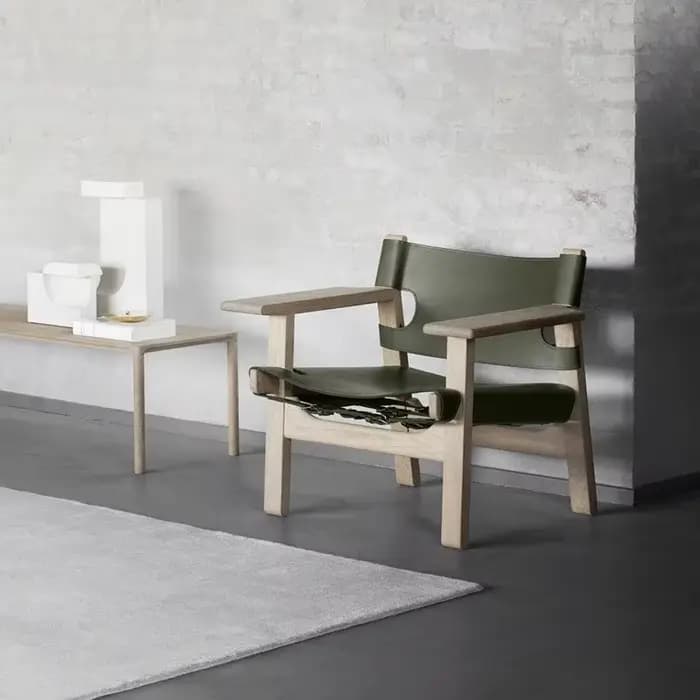Chaise de loisirs de salon, chaise simple nordique en bois massif, chaise de chasse espagnole, chais