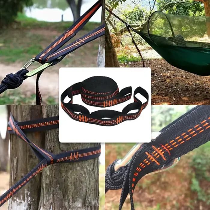 Sangles De hamac en Polyester, haute capacité De charge, 600lb, résistance à la rupture, corde De ce