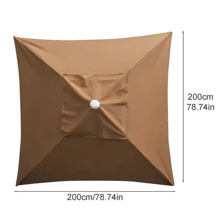 Parapluie carré en polyester anti-UV pour l'extérieur