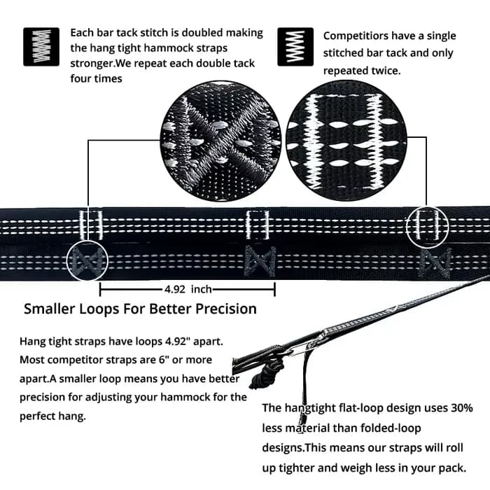 Sangle de hamac, 2 pièces, ceinture de corde, 300cm, pièce de rechange aérienne suspendue pour arbre