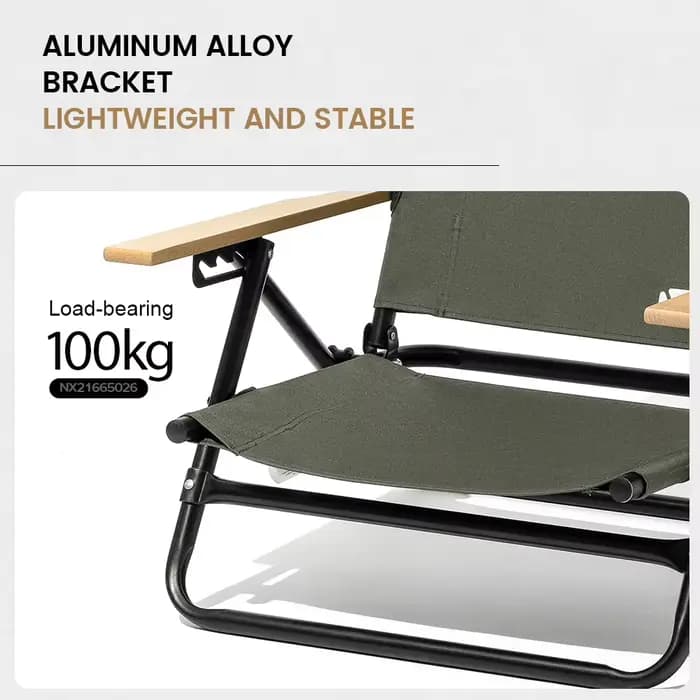 MOBI GARDEN Camping réglable bas inclinable Portable chaise de loisirs en plein air avec dossier en