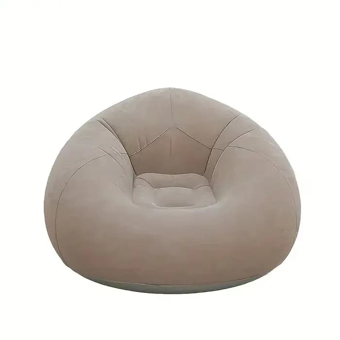 Chaise longue gonflable d'extérieur en polypropylène durable avec pompe à air