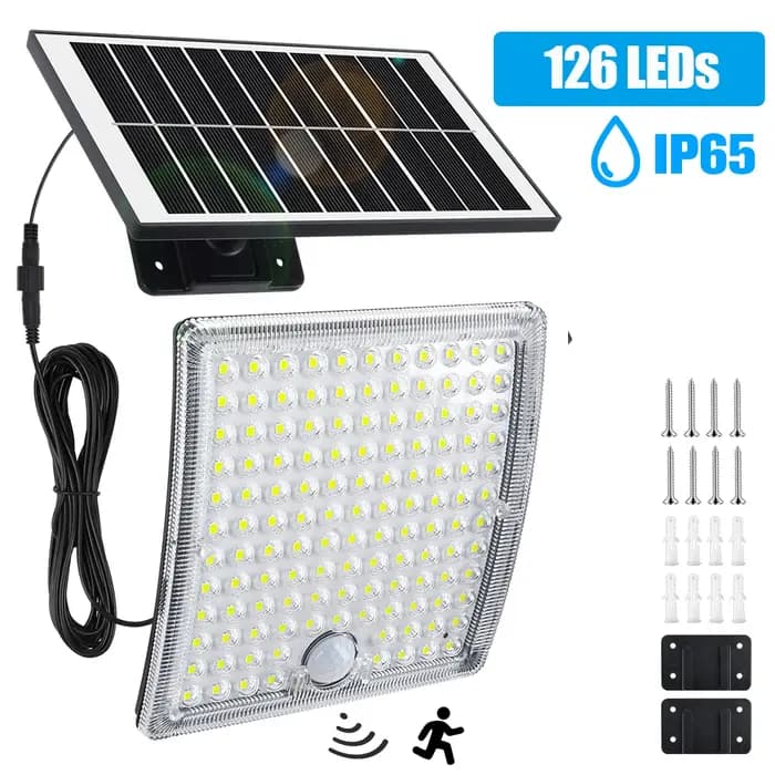 Projecteur LED solaire extérieur étanche