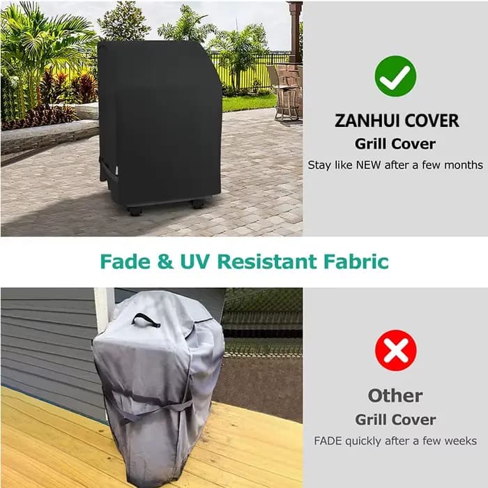 Couverture de poêle de Barbecue à gaz de 32 pouces, couverture de capot de four extérieur imperméable, couverture de gril noire en tissu 210D pour Table d'appoint pliante
