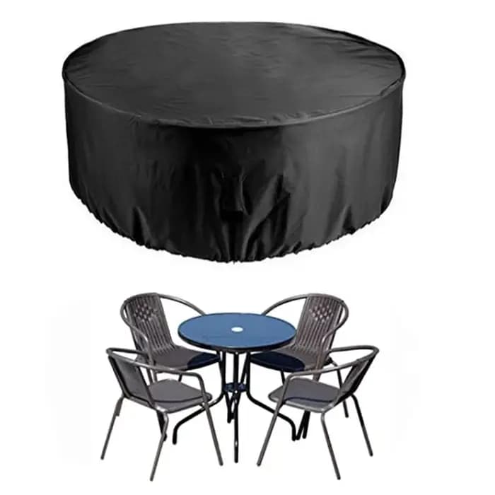 Couverture de Table ronde extérieure pour jardin-tissu Oxford