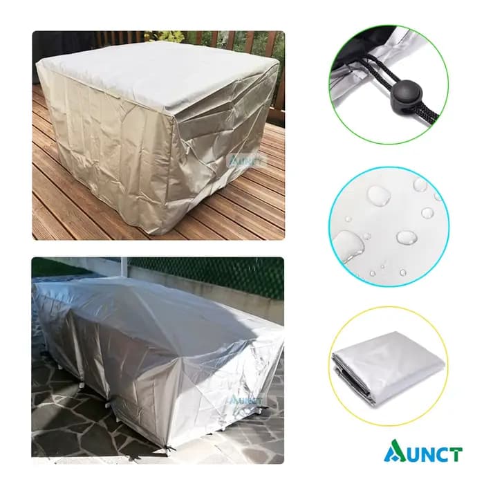 Ensemble de meubles de Patio extérieur imperméable de jardin couvre la pluie neige housses de chaise tout usage pour