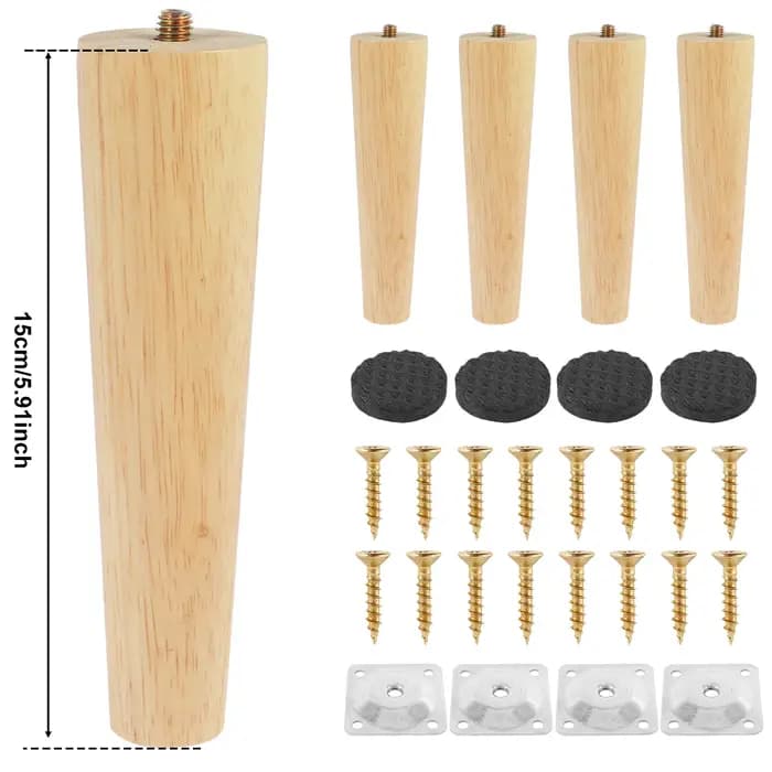 4 pièces pieds de meubles