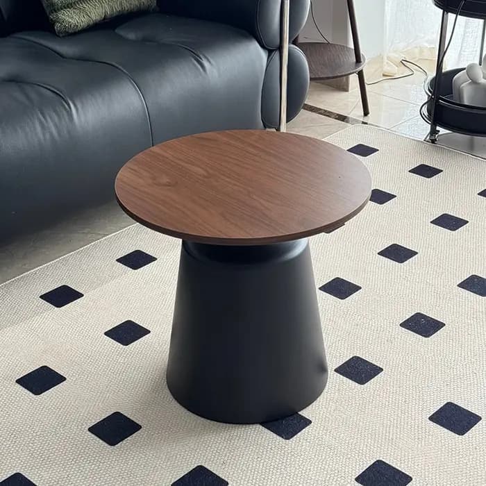 Table basse au sol esthétique, ornements anciens, Design de Magazine, Table basse ronde Unique, meubles de maison
