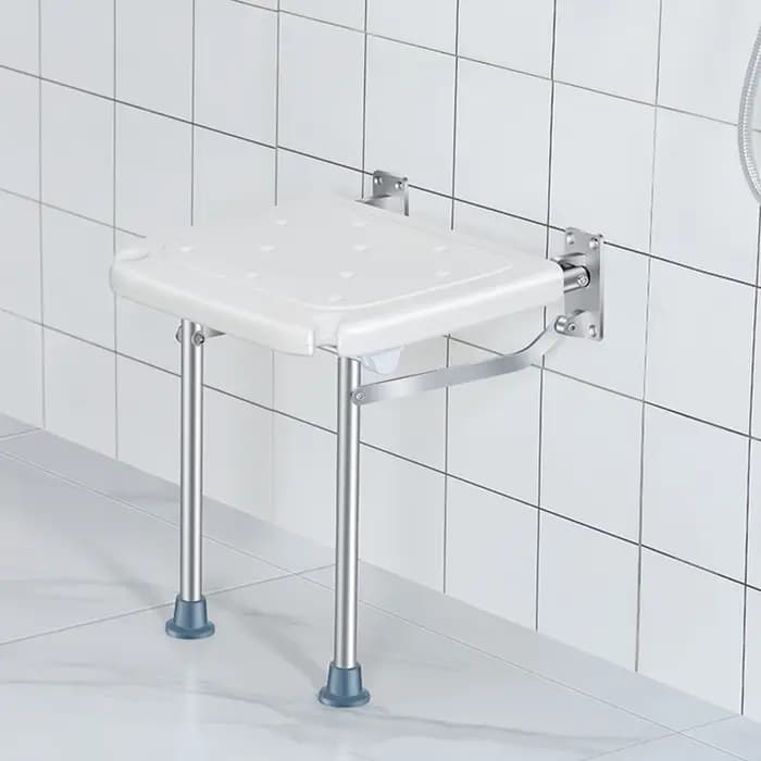 HOFurniture-Tabouret Pliant Mural, Chaise de Porche Ultra Mince, Chaise Pliante de Douche