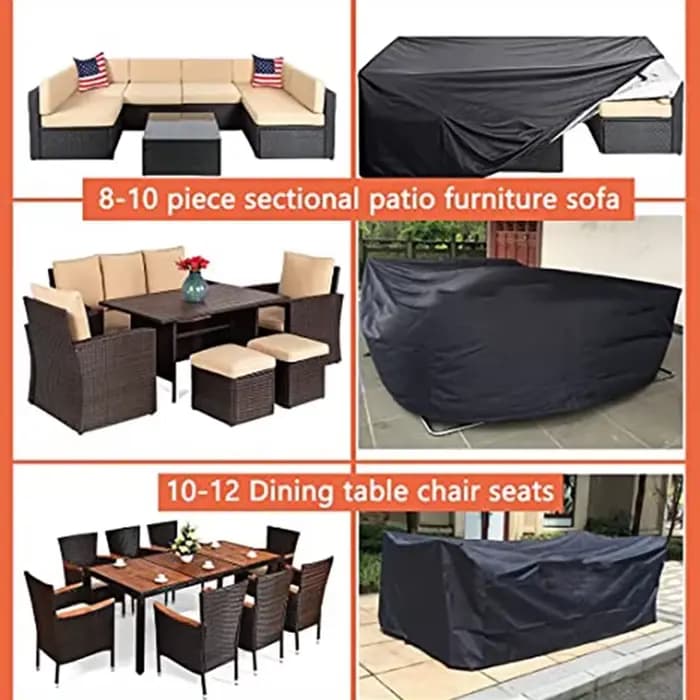 Housse de meubles de jardin pour chaise et Table de canapé