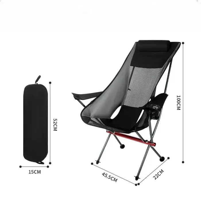 Chaise lunaire d'extérieur en alliage d'aluminium