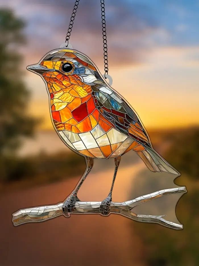 1 pièce Décoration extérieure murale suspendue Oiseaux et animaux