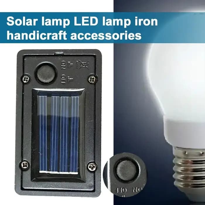 Boîte de rangement solaire carrée pour lampe LED de jardin