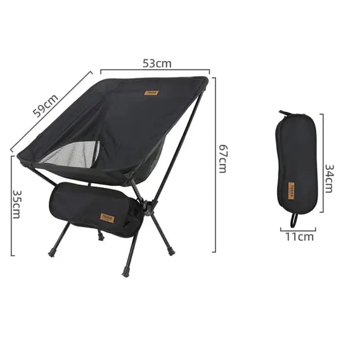 1Pc chaise pliante extérieure Portable pêche Camping tabouret 900D Oxford tissu en alliage d'aluminium lune