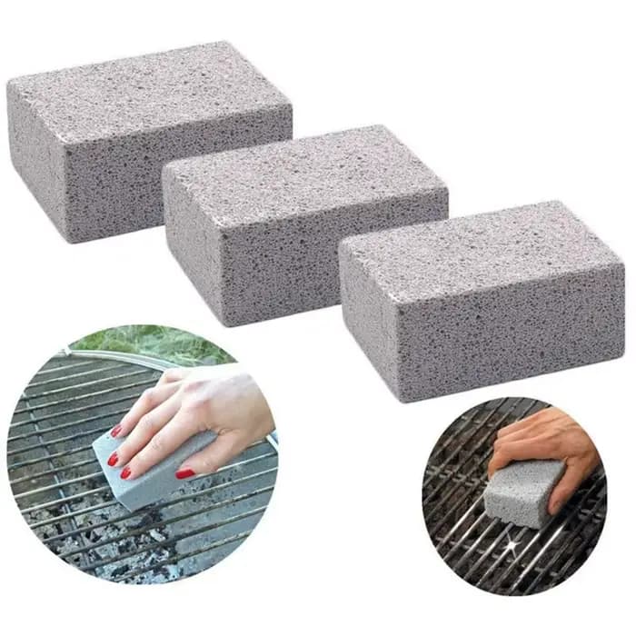 Brique de pierre ponce pour le nettoyage des grilles de barbecue