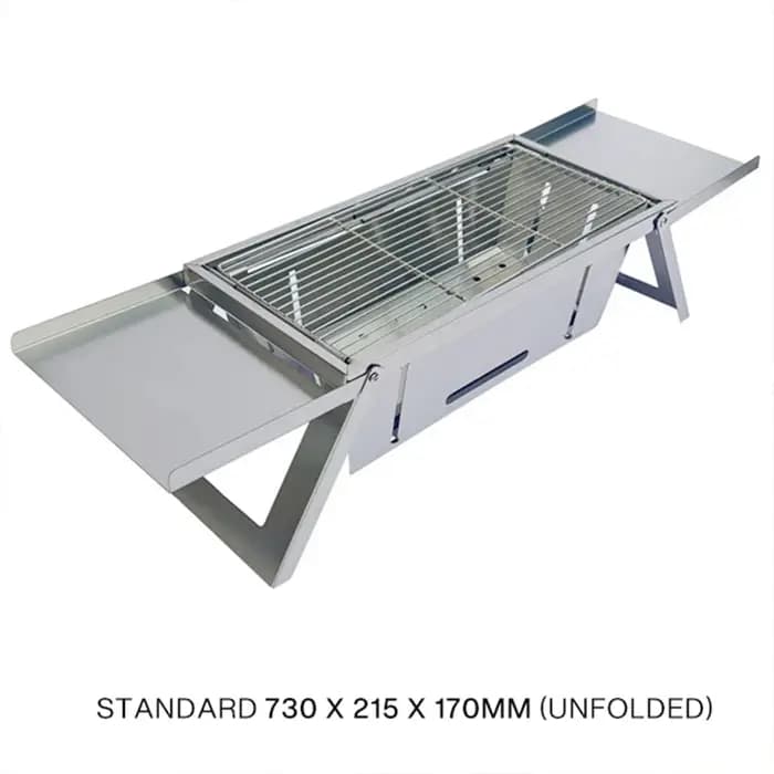 Gril de Barbecue pliant en acier inoxydable