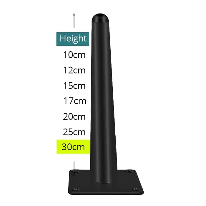 KAK 4 pièces pieds de meubles en or
