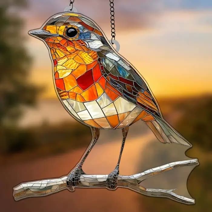 1 pièce Décoration extérieure murale suspendue Oiseaux et animaux