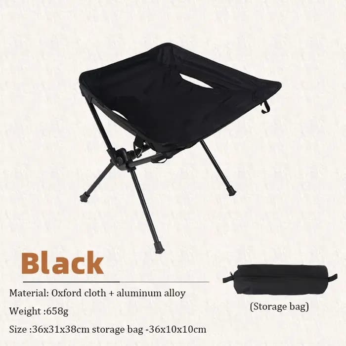 Chaise pliante en alliage d'aluminium pour camping en plein air