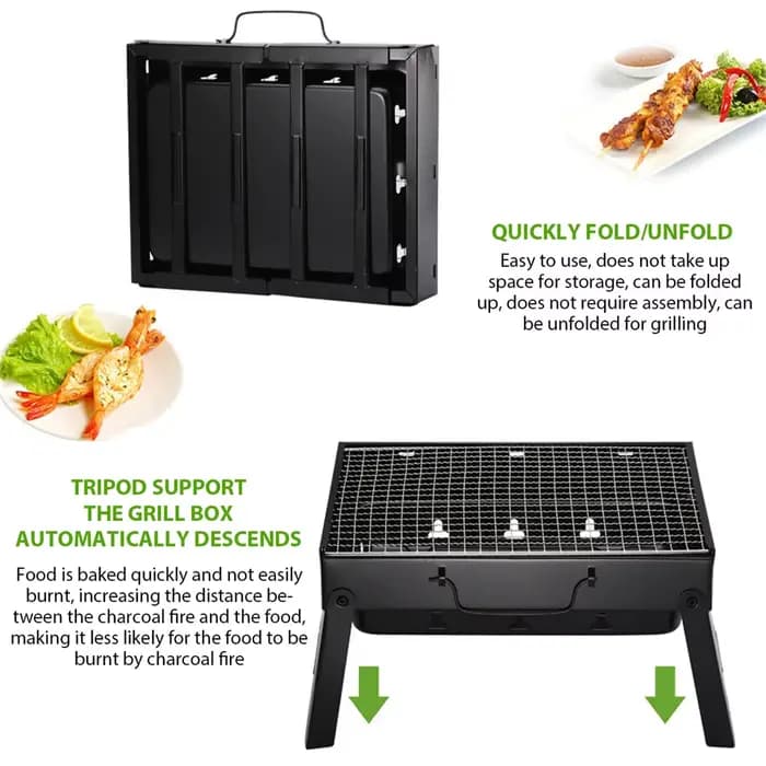 1 ensemble de poêle à charbon de bois pour Barbecue