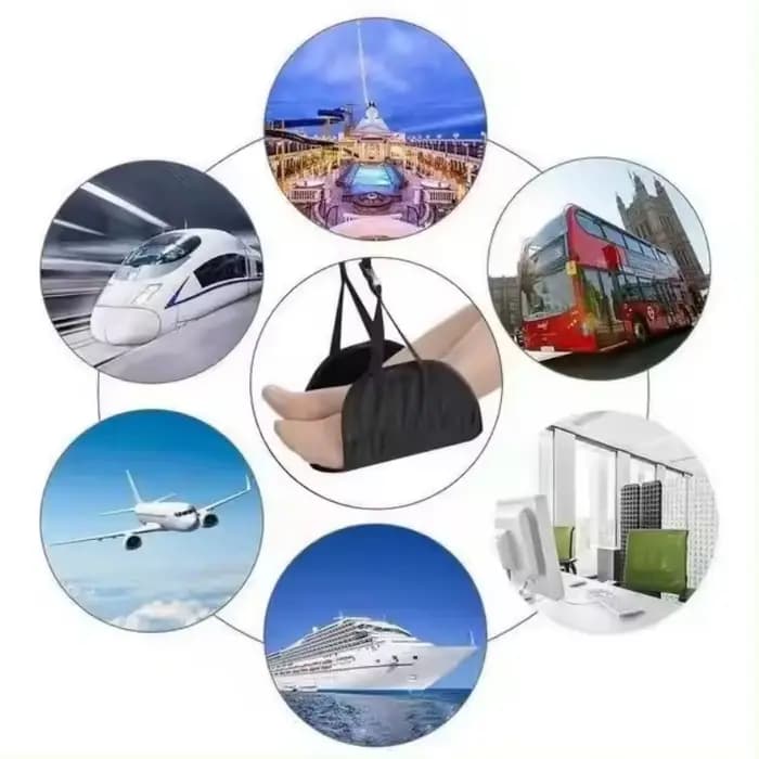 Hamac de voyage pour voiture, suspendu, réglable, jambes, bureau, avec repose-pieds d'avion, mobilie