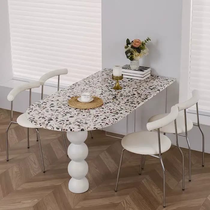 Table de salle à manger design pour jardin, table basse nordique, table murale haute pour couloir, c