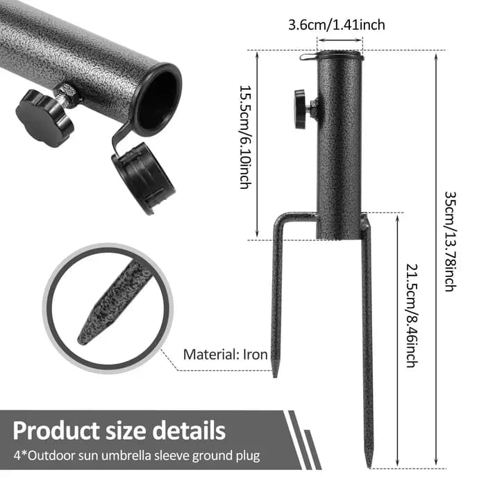 Support de Parasol sur piquet