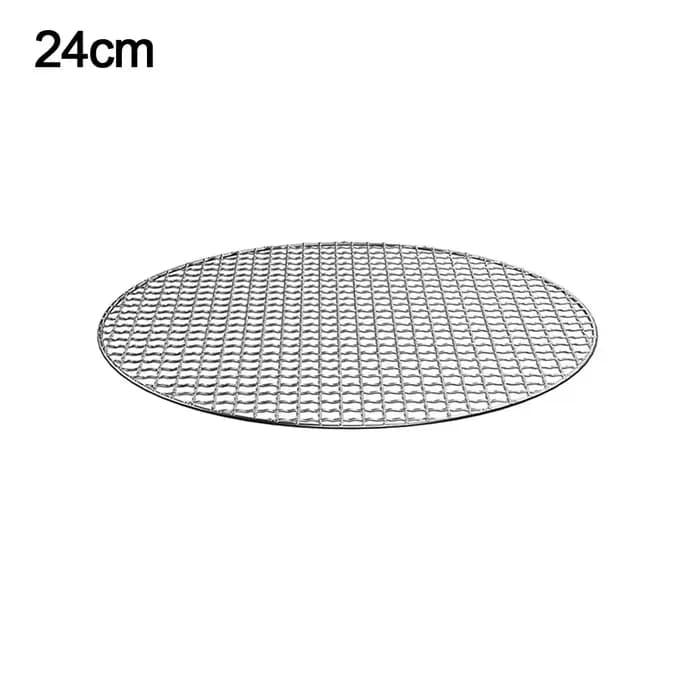 Supports de gril ronds réutilisables en acier inoxydable, grille rôtie, filet de cuisson pour Barbec