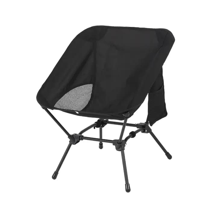 Chaise pliante carrée Stable à quatre coins: forme de croissant en tube de fer léger